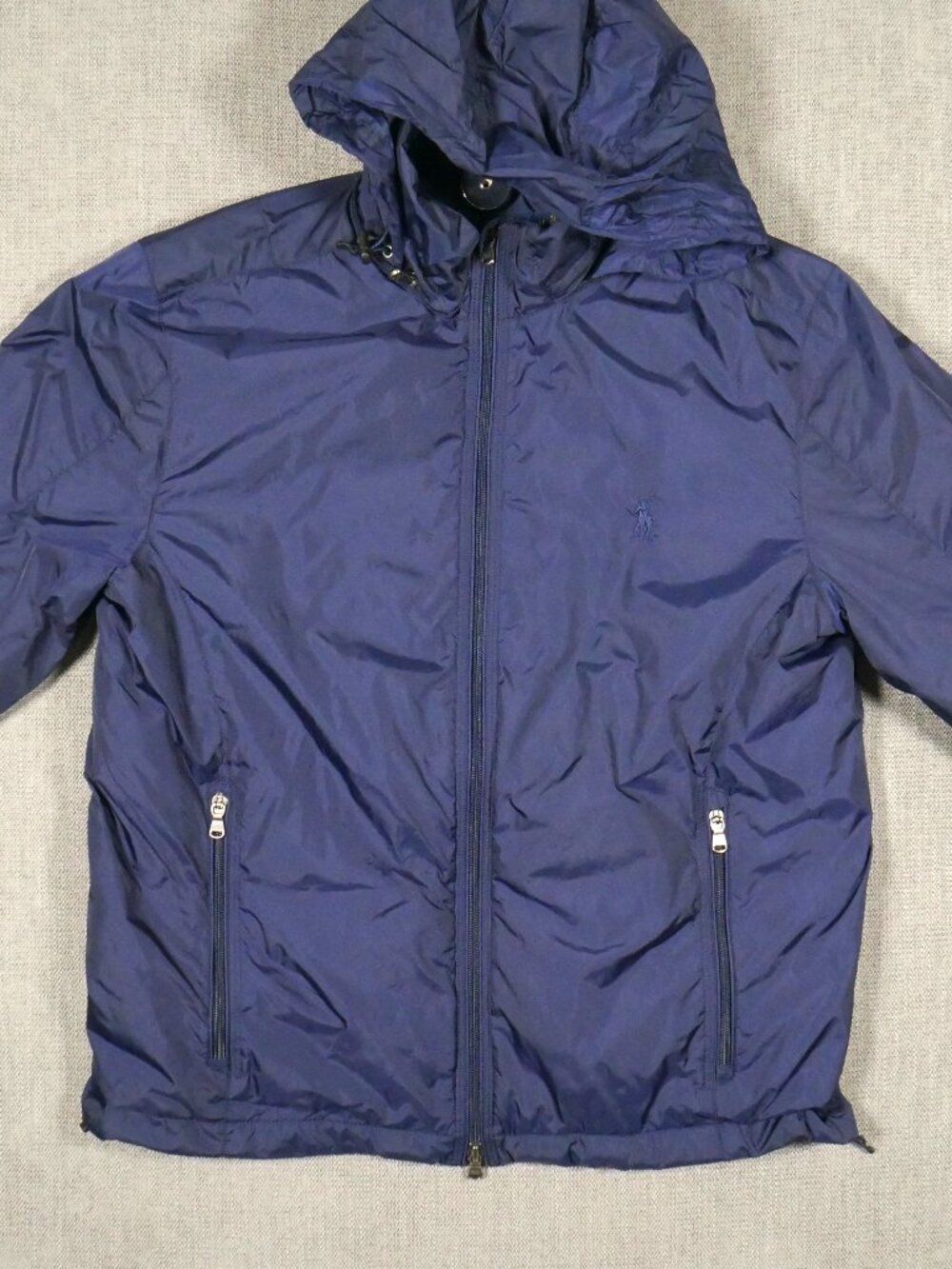 Polo Ralph Lauren Performance Jacket Mens M Navy Full Zip Windbreaker